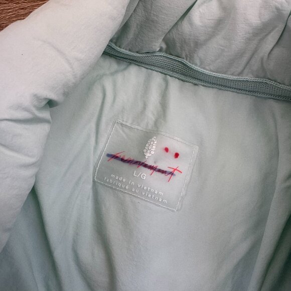 Free People Pippa Packable Puffer Jacket FP Movement Saltwater Blue Large - Picture 7 of 11